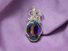 Crystal Paradise Shine Wire Wrapped Pendant In Sterling Silver Wire