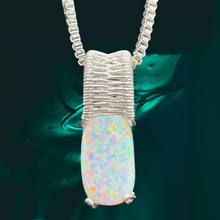 Opal Pendant Necklace ~ Kyocera Bello Opal Pendant ~ Sterling Silver Pendant