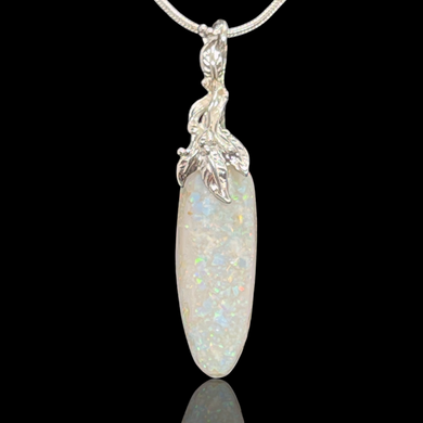 Opal Pendant Necklace ~ Phoenix Opal Pendant ~ Sterling Silver Pendant